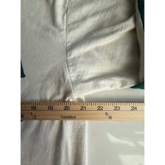 Vintage 90s Montana Tee‎ Size L Single Stitch Green Cuff Gorpcore 1993 USA Made - Picture 10 of 11